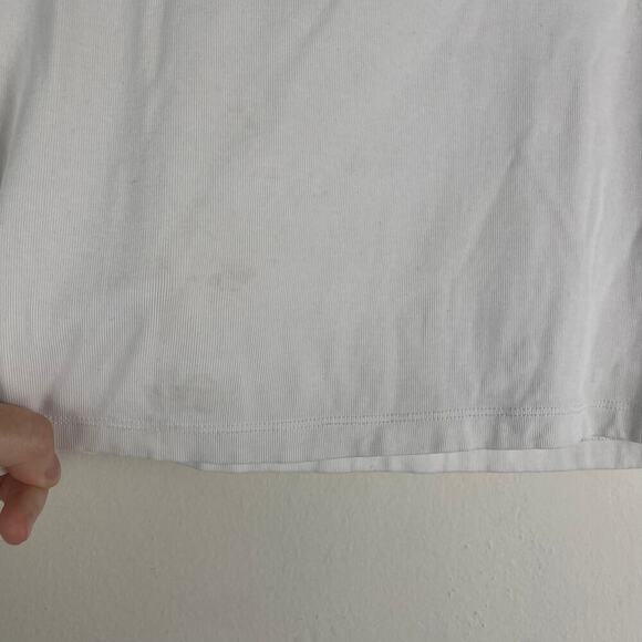 Courrèges White Heart Beat T-Shirt Size Small - Picture 4 of 8